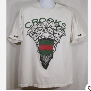 Crooks & Castles White Cotton Tee